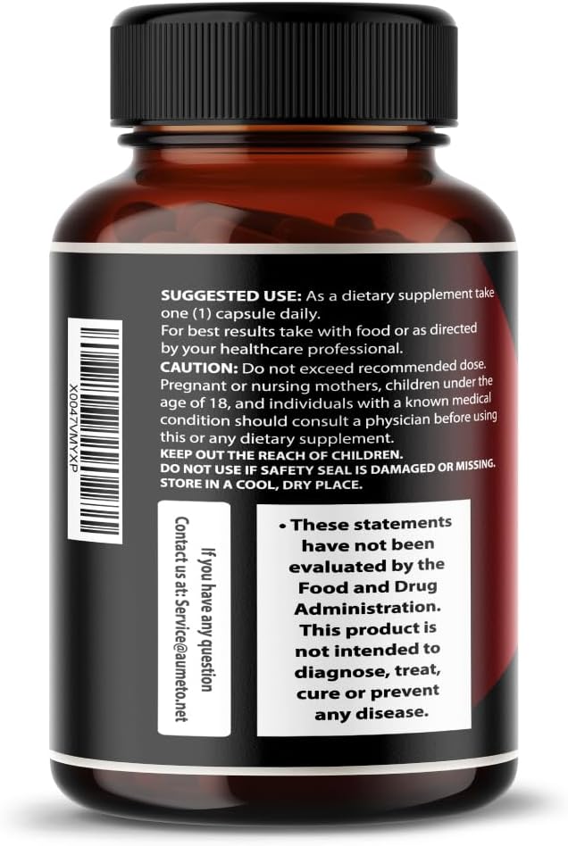 AUMETO 7-in-1 Ultra Heart and Kidney Health Support Supplement with Hawthorn Berry, Uva Ursi, Dandelion, and Cranberry