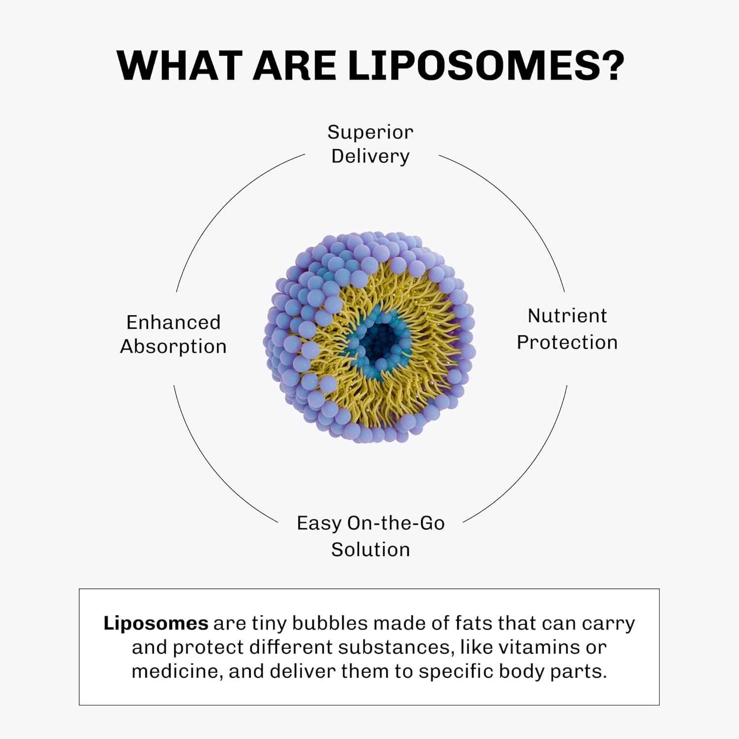 Aurora Nutrascience Nano-Liposomal Glutathione Powder Supplement - Energy, Gut Health & Immune Support - 750mg Per Serving - 10 Single Serve Packets