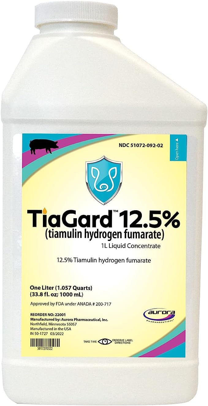 Aurora TiaGard Liquid Concentrate 12.5% - Generic Denagard Alternative - 1L Size