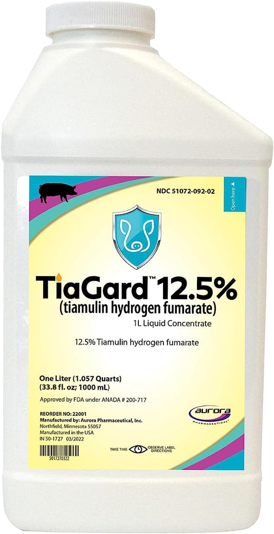 Aurora TiaGard Liquid Concentrate 12.5% - Generic Denagard Alternative - 1L Size