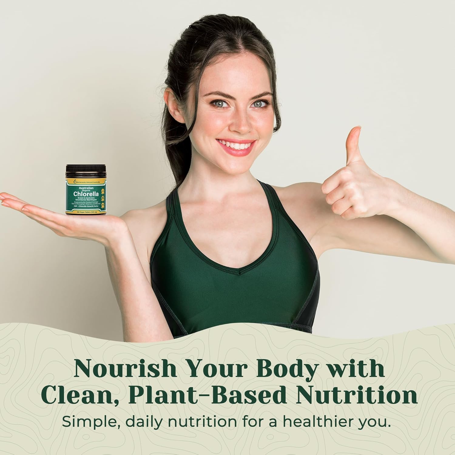 Australian Biogenesis Organic Chlorella Tablets | Advanced BioDynamic Cracked Cell Wall | Chlorophyll-Rich, Vitamins, Minerals, CGF | Supports Good Health | Vegan-friendly (300 Tablets)