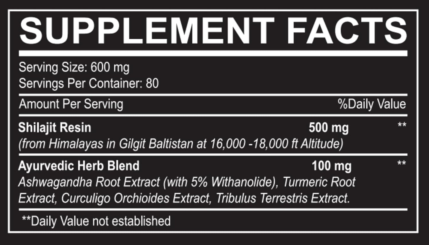 Authentic Himalayan Gold Grade Shilajit Resin - 85+ Trace Minerals - Immune Support - 50g Bottle - Home Studio Collection