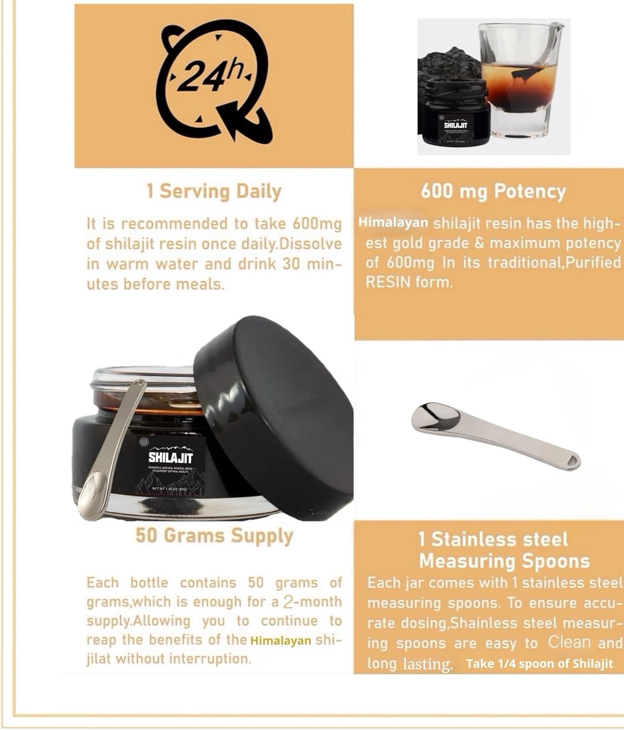 Authentic Himalayan Gold Grade Shilajit Resin - 85+ Trace Minerals - Immune Support - 50g Bottle - Home Studio Collection