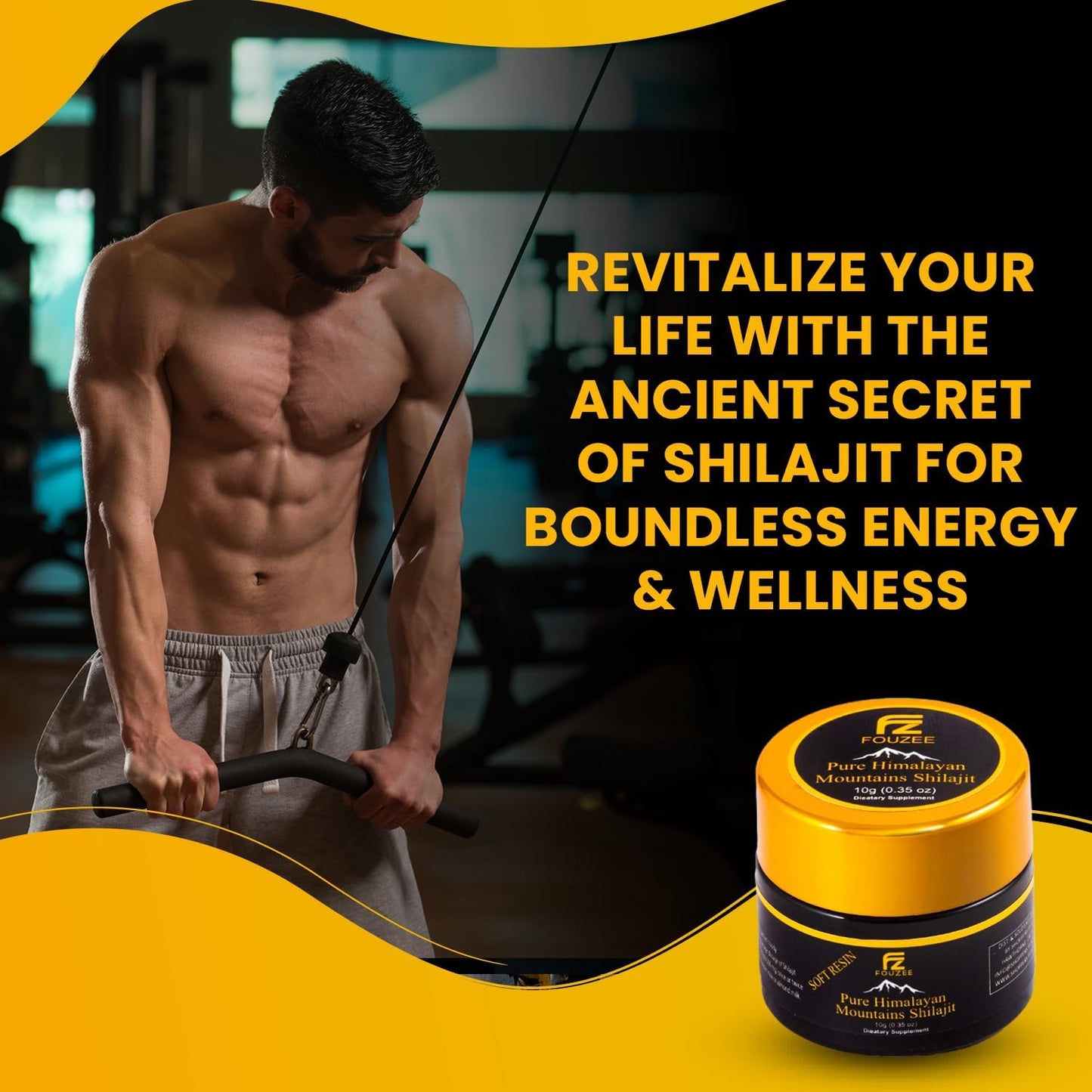 Authentic Pure Himalayan Shilajit Resin Supplement - Natural Trace Minerals for Energy Boost & Immunity - Amber Glass Bottle - 10g