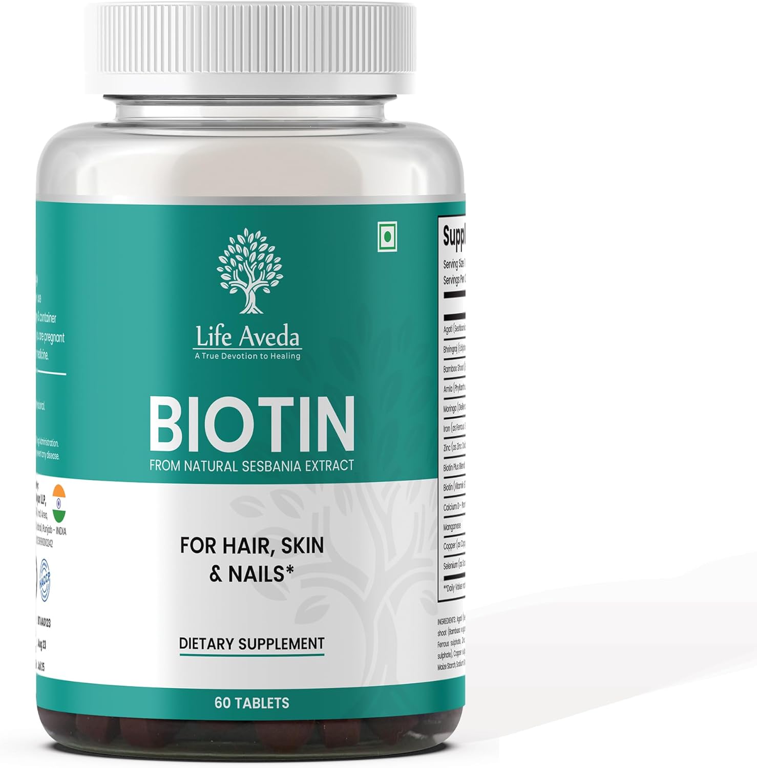 Aveda Biotin Supplement for Hair, Skin, Nails & Energy - 60 Tablets