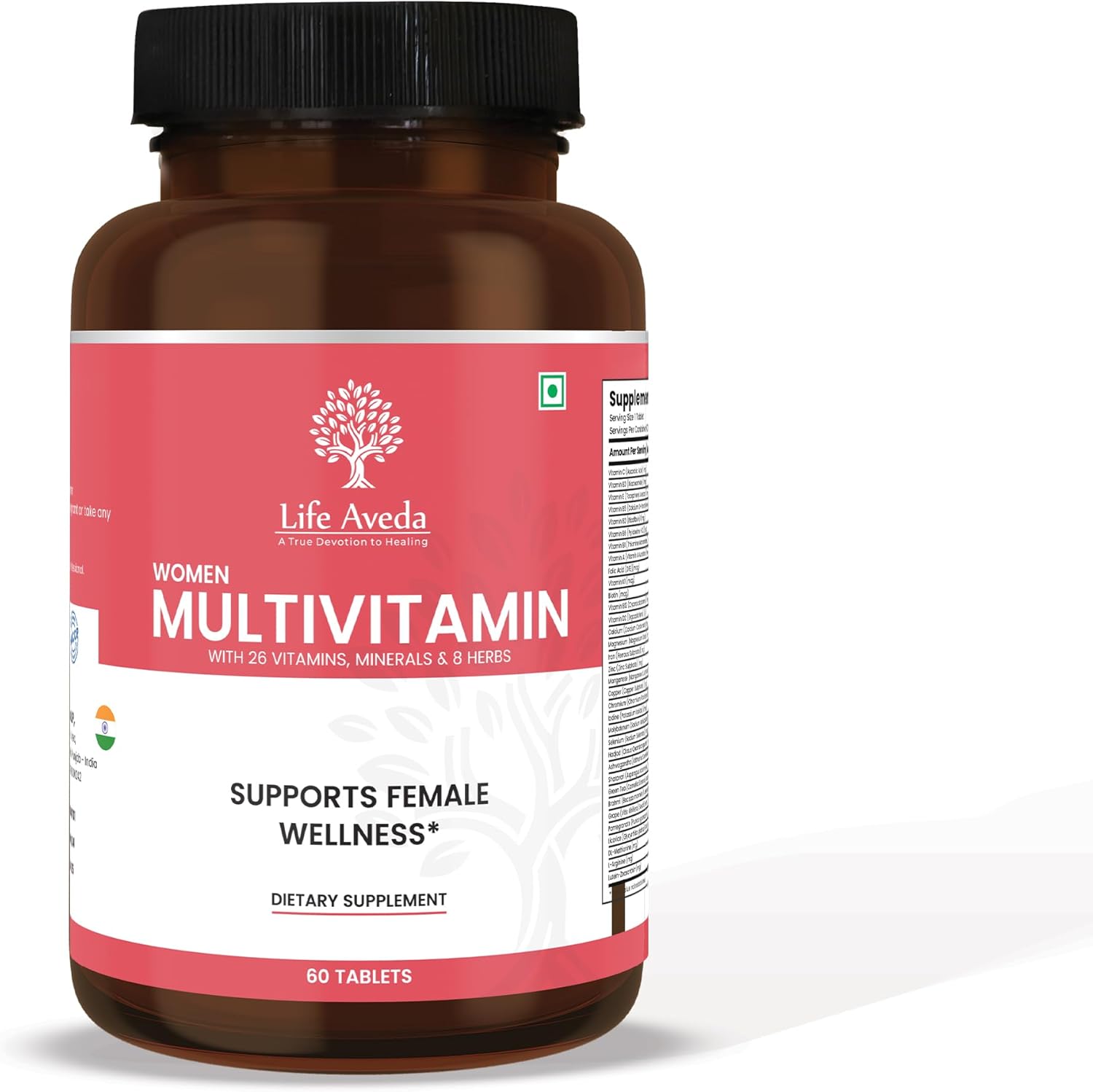 Aveda Women's Daily Multivitamin with Essential Vitamins and Minerals - 60 Capsules