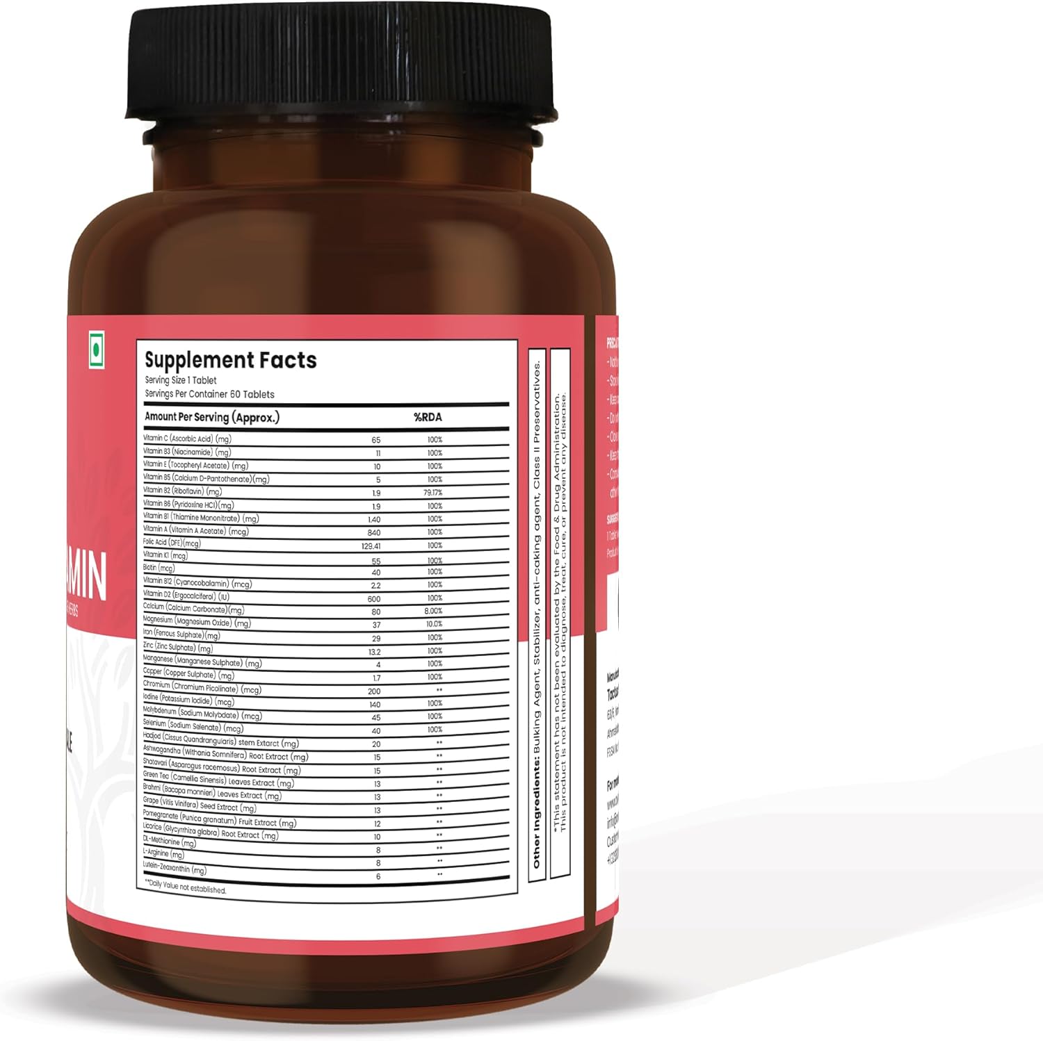 Aveda Women's Daily Multivitamin with Essential Vitamins and Minerals - 60 Capsules