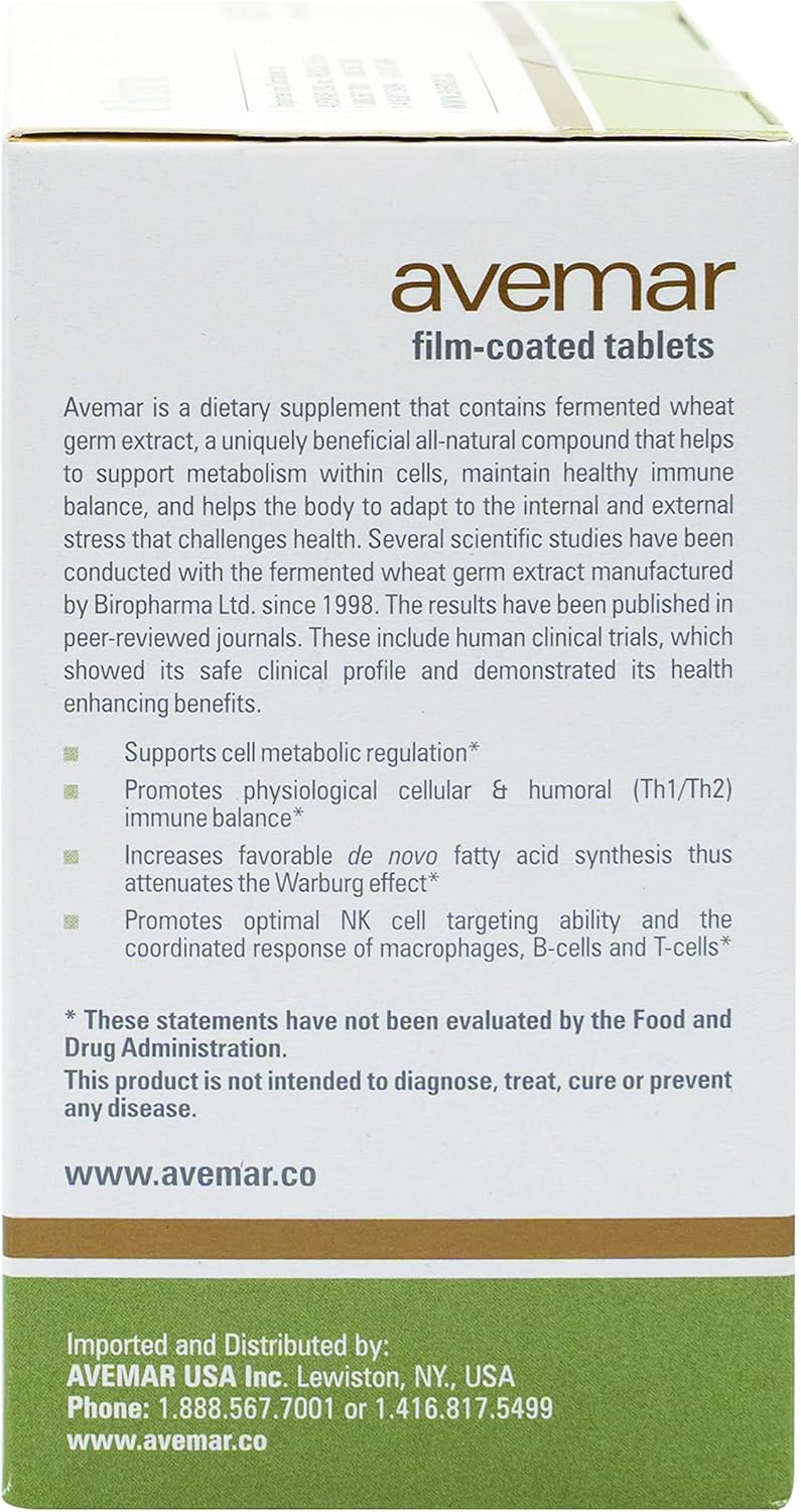 Avemar™ Fermented Wheat Germ Extract Tablets - 300 Count, Natural Daily Immune and Cell Support