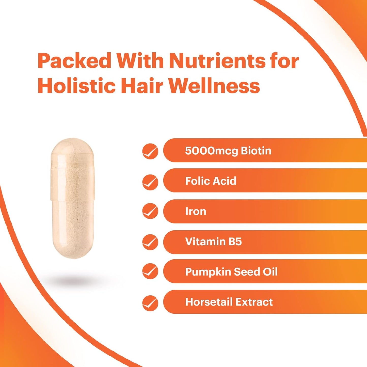 AVIVA Hair Growth Vitamins - Advanced Nutrition Supplement for Voluminous Tresses with Biotin, Essential Oils, and Nutrients - 180 Capsules