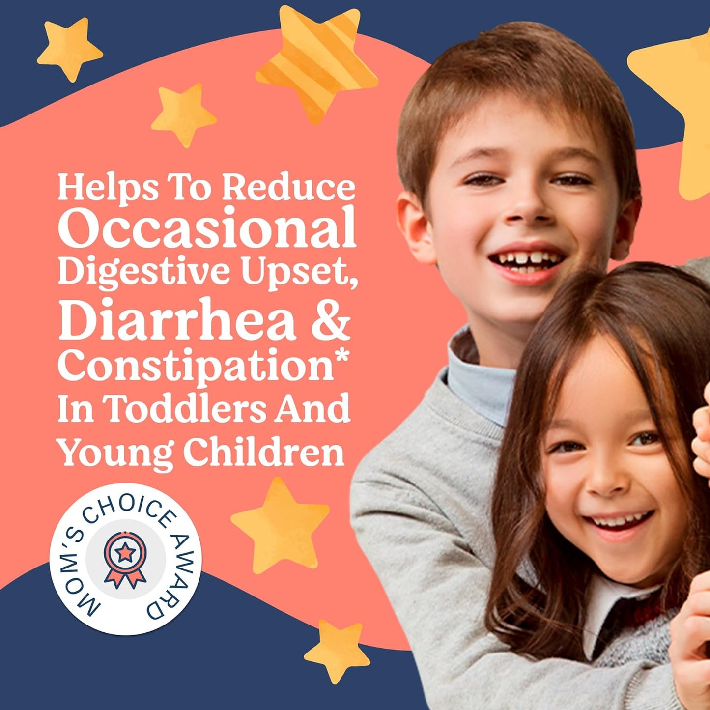 Award-Winning Lovebug Probiotics for Kids | Promotes Digestive Health | Soothes Constipation & Stomach Discomfort | Easy-to-Take Powder Packets | Ages 1-4 | 60 Pack