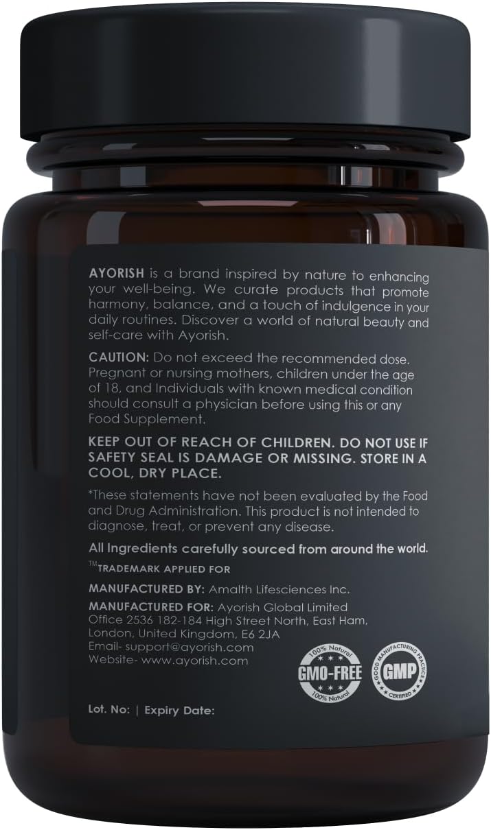 Ayorish Aguaje Fruit Supplement with Pueraria Mirifica, Papaya Leaf, Dong Quai, Shatavari, Wild Yam, Fenugreek Seed - 120 Capsules