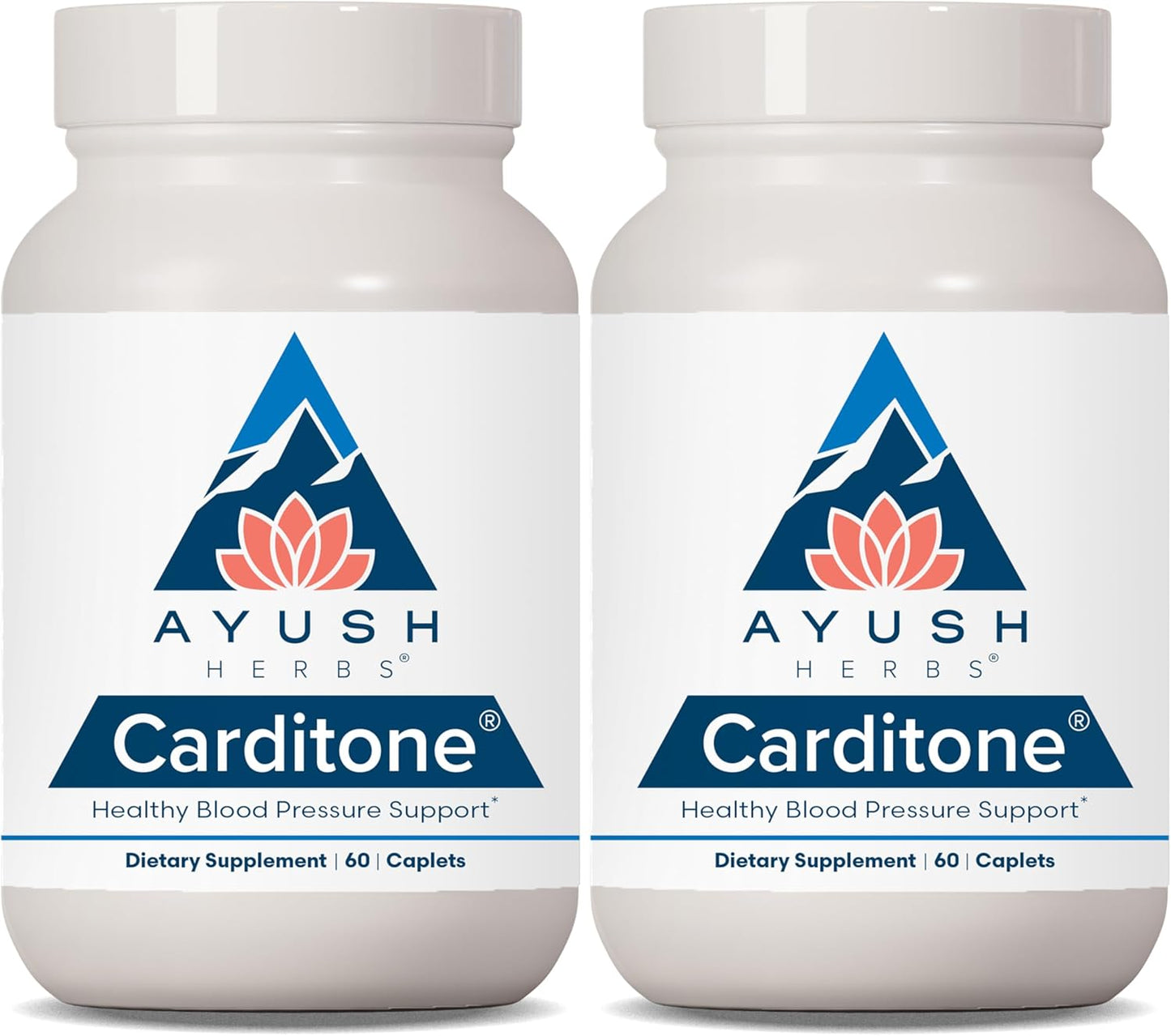 Ayush Herbs Carditone Caplets - 120 Count, Pack of Two