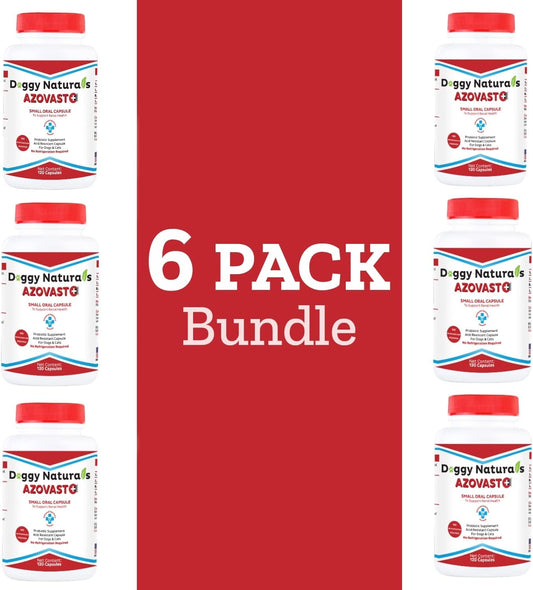 Azovast Plus Kidney Health Supplement for Dogs & Cats, 720 Capsules - Support Kidney Function & Manage Renal Toxins - No Refrigeration Needed - Renal Care Pharma Supplement
