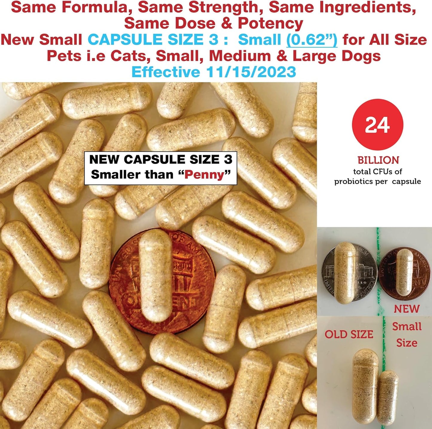 Azovast Plus Kidney Health Supplement for Dogs & Cats - 120 Capsules - Supports Kidney Function & Manages Renal Toxins - No Refrigeration Needed.