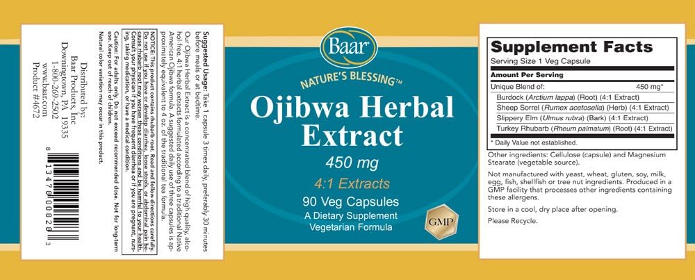 Baar Ojibwa Tea Concentrate - 16 oz Liquid Extract for Immune Support and Wellness - BoostGo Australia