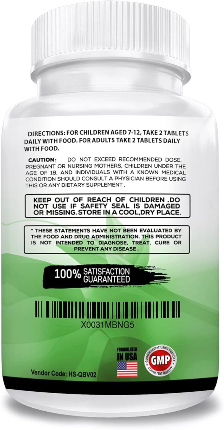Bacopa Monnieri Chewable Tablets for Memory, Mood Support, and Brain Function - Brain Booster Supplement with Cocoa Flavor for Kids and Adults
