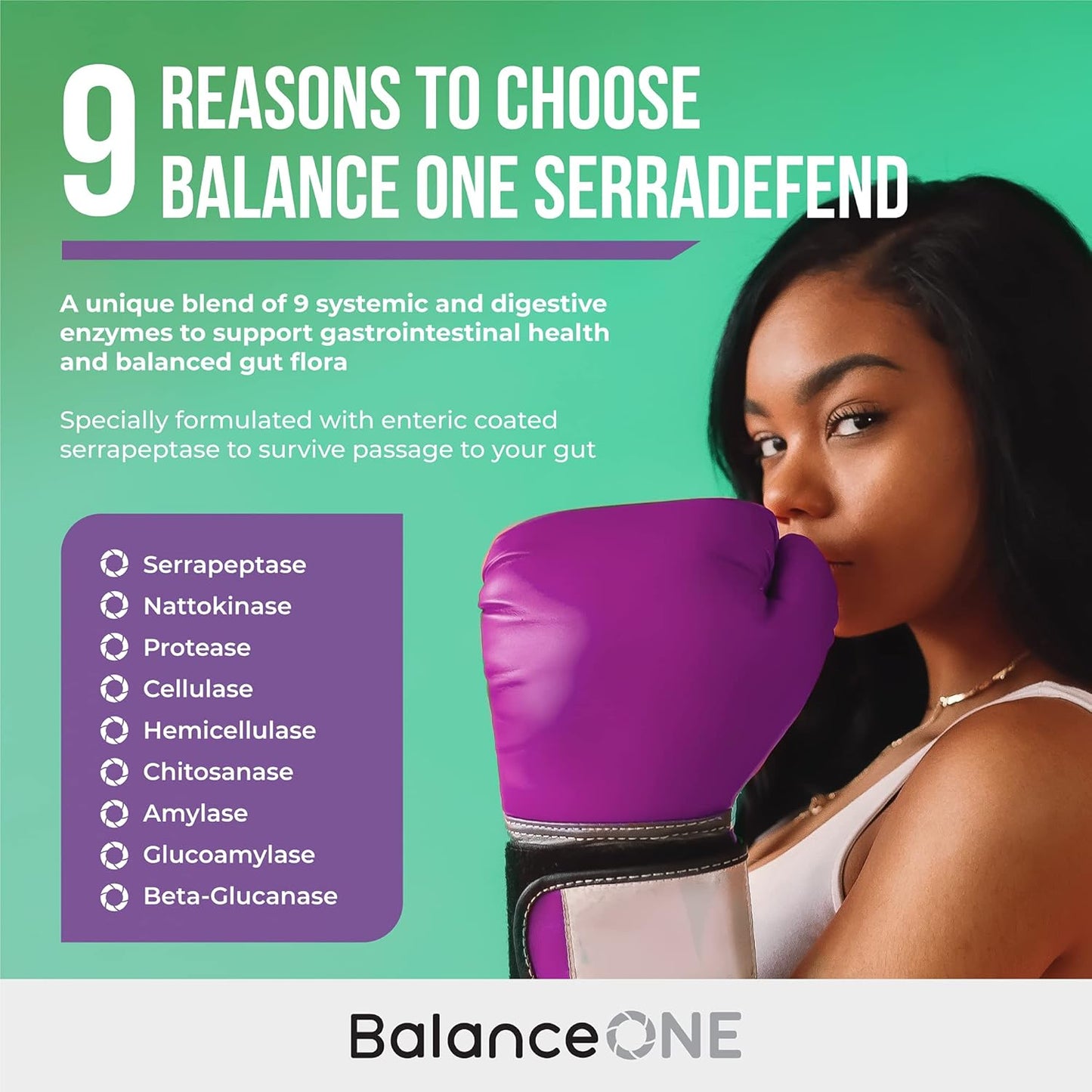 Balance ONE 4-in-1 Bundle: Probiotic, CandAssist, Liver One, SerraDefend | 15 Billion CFU | Natural Cleanse & Liver Support