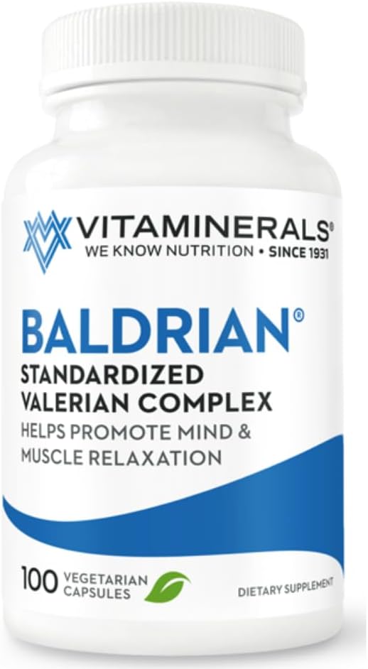 Baldrian® Original Valerian Capsules - Natural Relaxing Support with Standardized Vitaminerals - Pack of 100