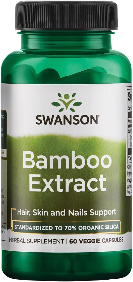 Bamboo Extract for Hair, Nails & Collagen Support - 300mg Silica Supplement (60 Capsules) - BoostGo Australia