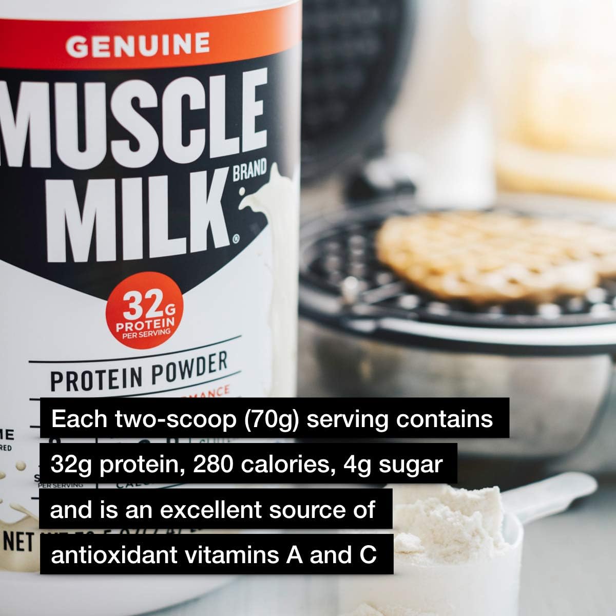 Banana Crème Muscle Milk Genuine Protein Powder - 32g Protein, 4.94lb, 32 Servings