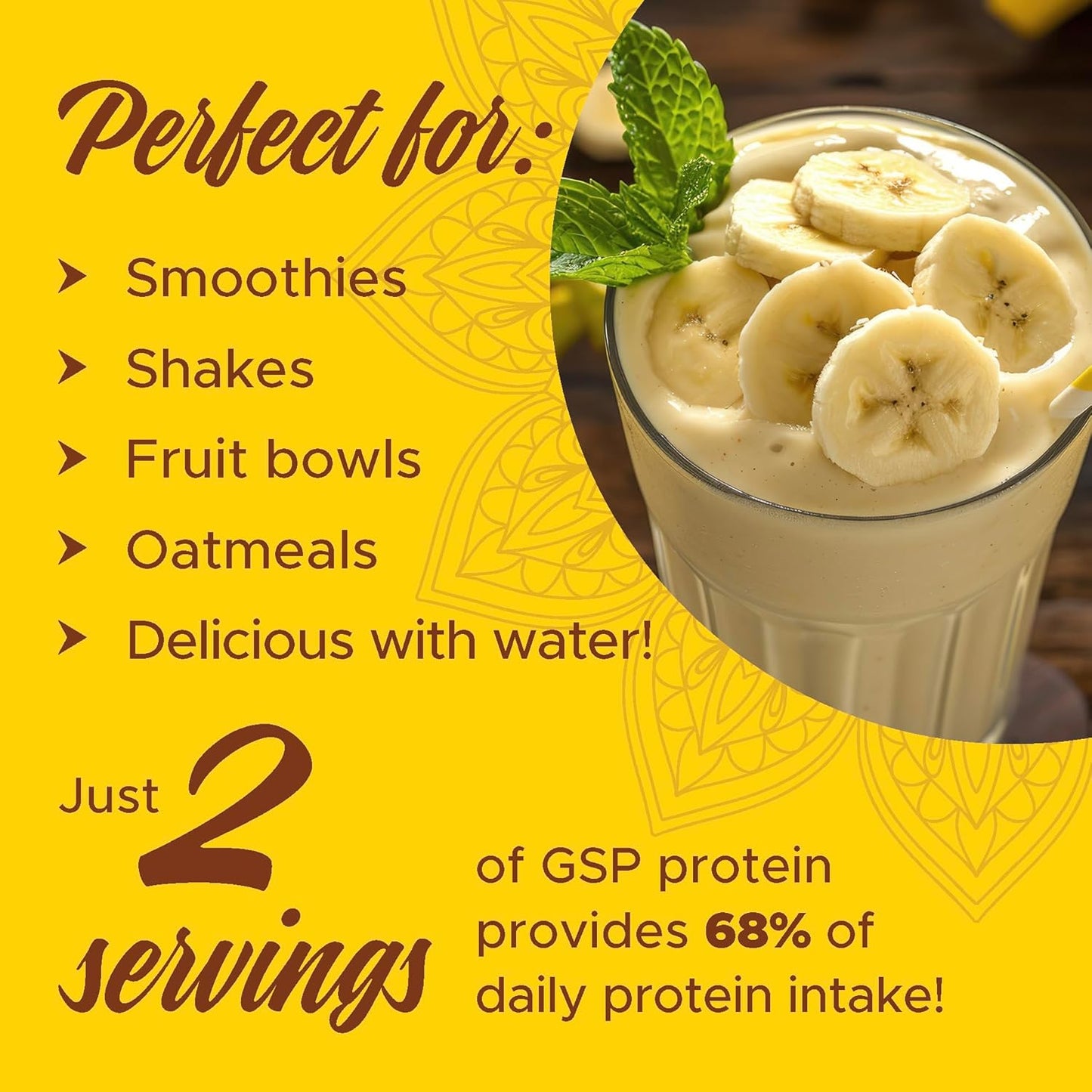 Banana Plant-Based Protein Powder with Vitamins & Minerals - 20g Protein & Complete Amino Acid Profile