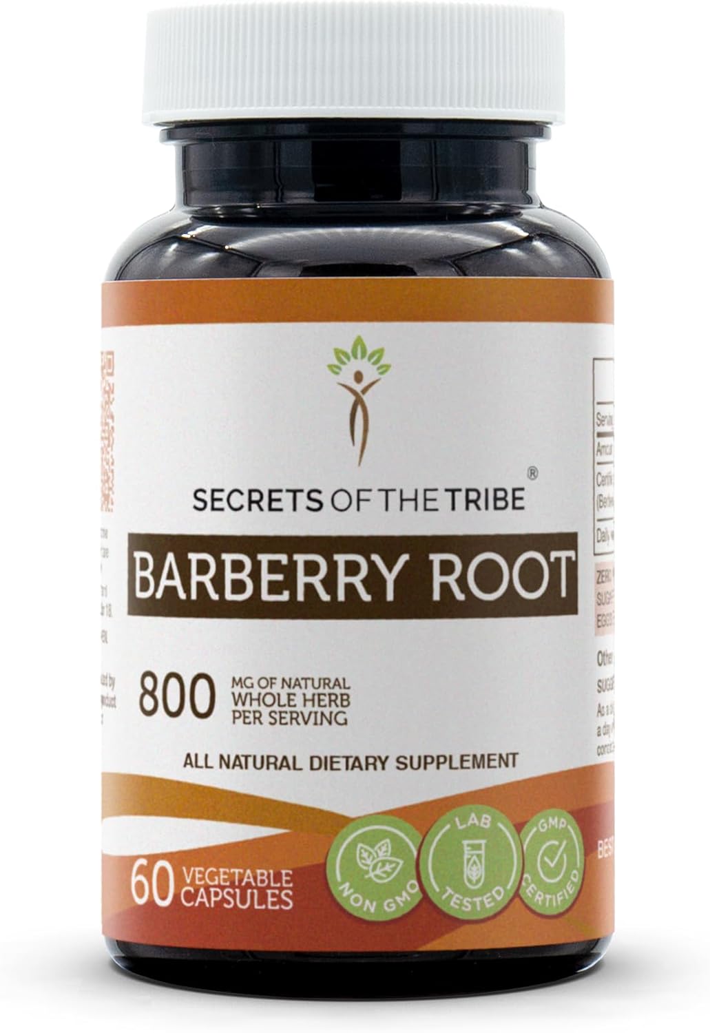 Barberry Root Capsules - 800mg of Berberis Vulgaris Dried Root Bark - 60 Count