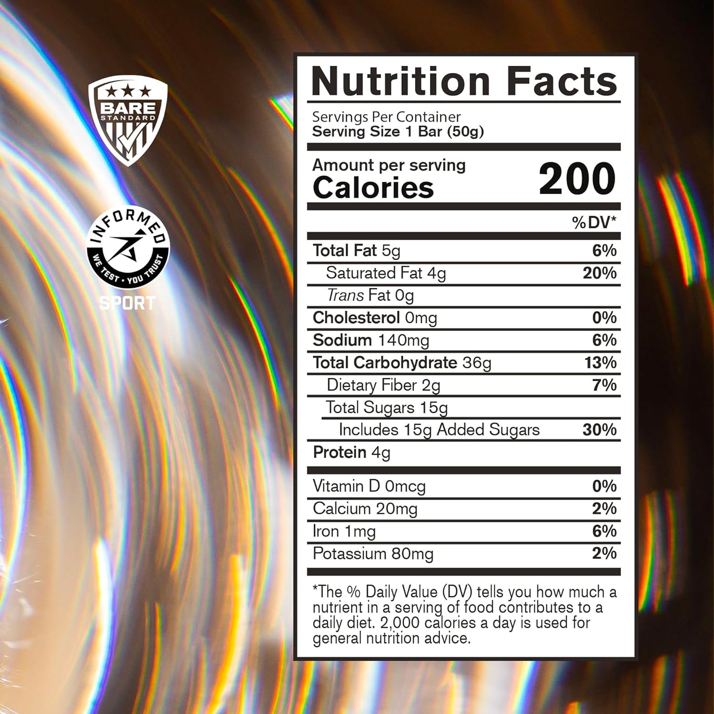 Bare Performance Nutrition BPN Go Bar: Original Oat Endurance Training Snack, 36g Carbs, 200 Calories, 12 Bars