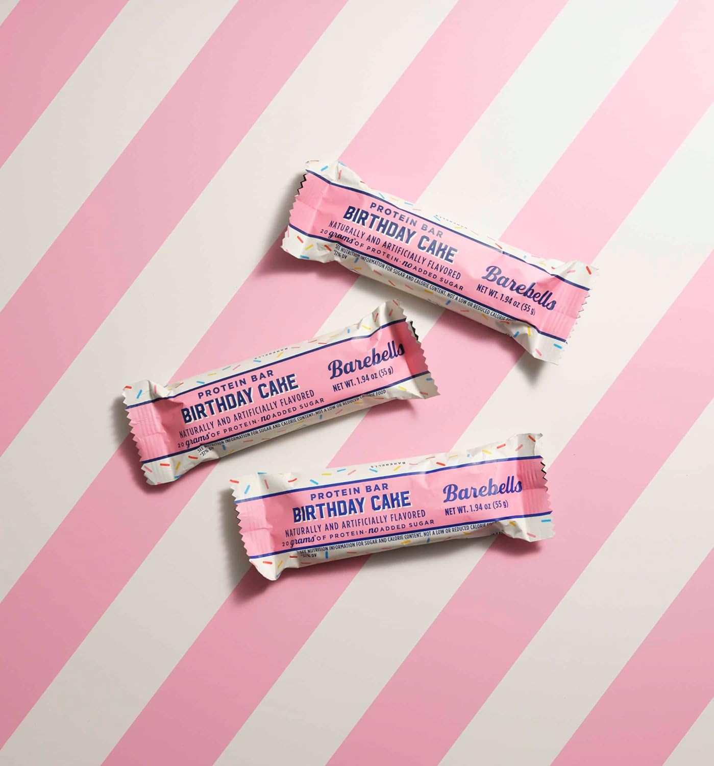 Barebells Birthday Cake Protein Bars - 12 Pack, 20g Protein Bars with 1g Sugar - Chocolate Nutrition Bar for Breakfast or Post-Workout
