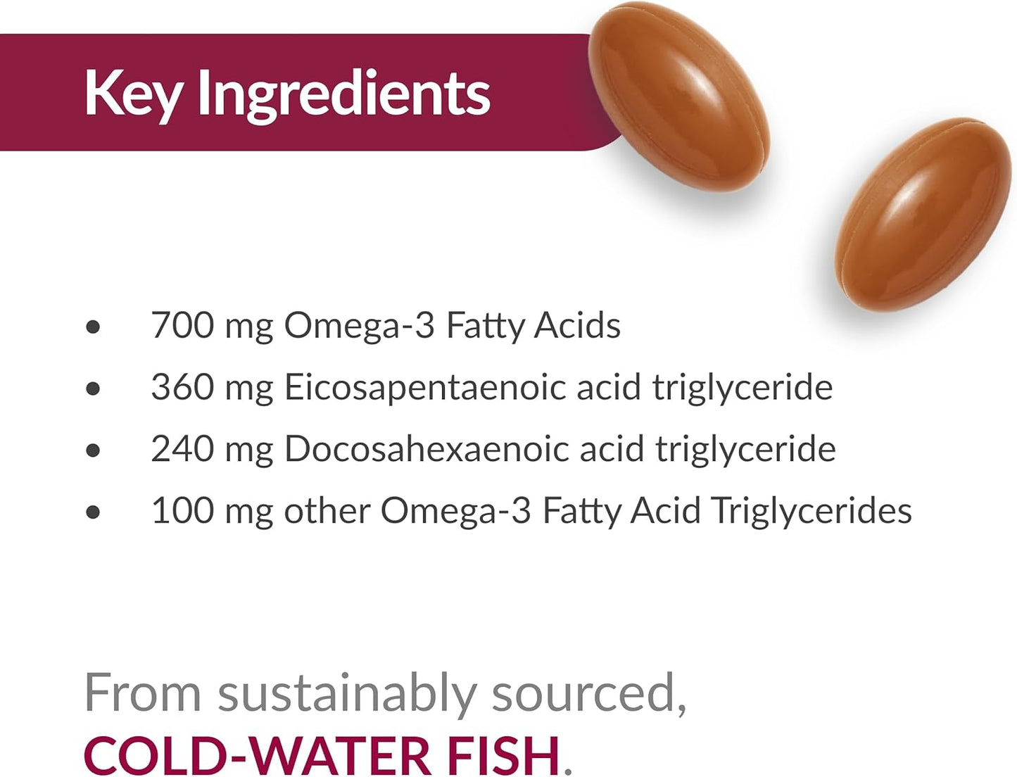 Bariatric Advantage Omega-3 Fish Oil Capsules 300 EPA DHA, Lemon Lime Flavor - 270 Softgels