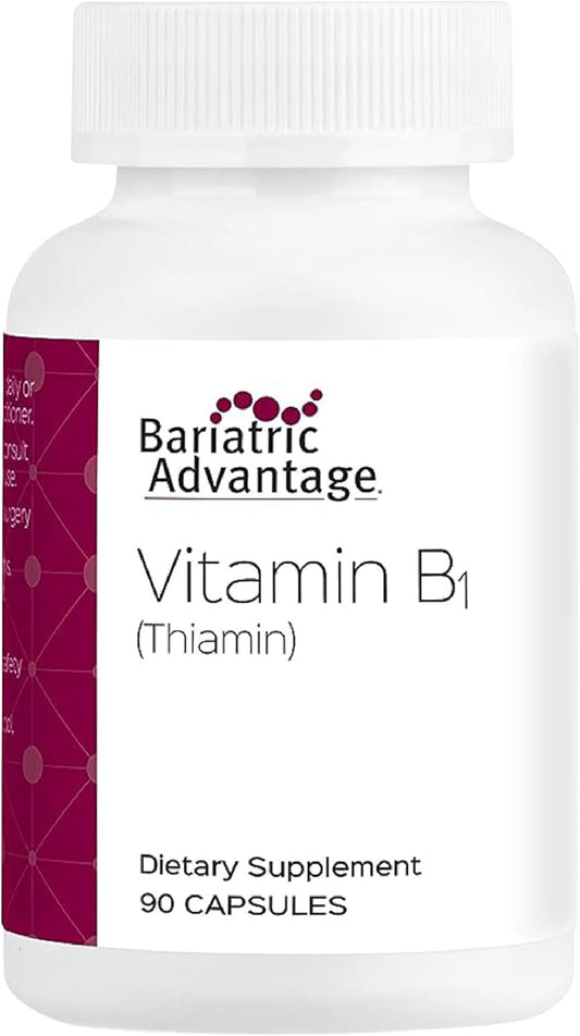 Bariatric Advantage Vitamin B1 Thiamin Mononitrate 100mg - Easy Digestion - Energy Support - 90 Count