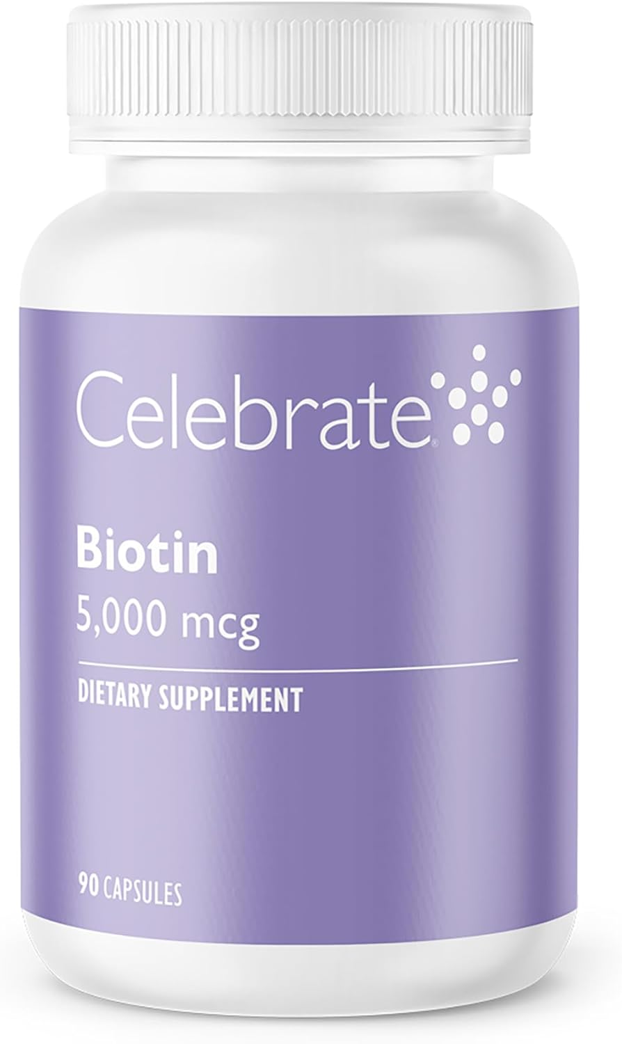 Bariatric Supplements: Celebrate Biotin 5,000 mcg - 90 Capsules for Healthy Living
