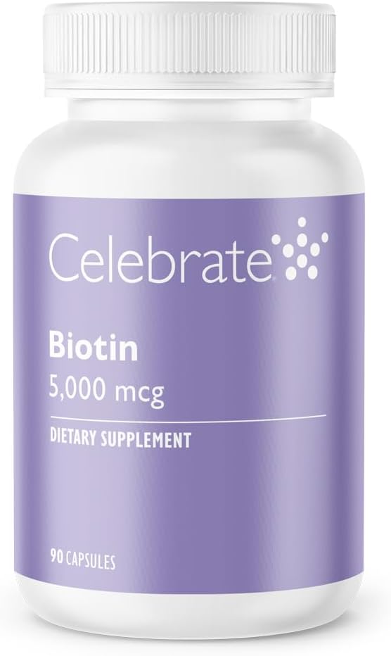 Bariatric Supplements: Celebrate Biotin 5,000 mcg - 90 Capsules for Healthy Living
