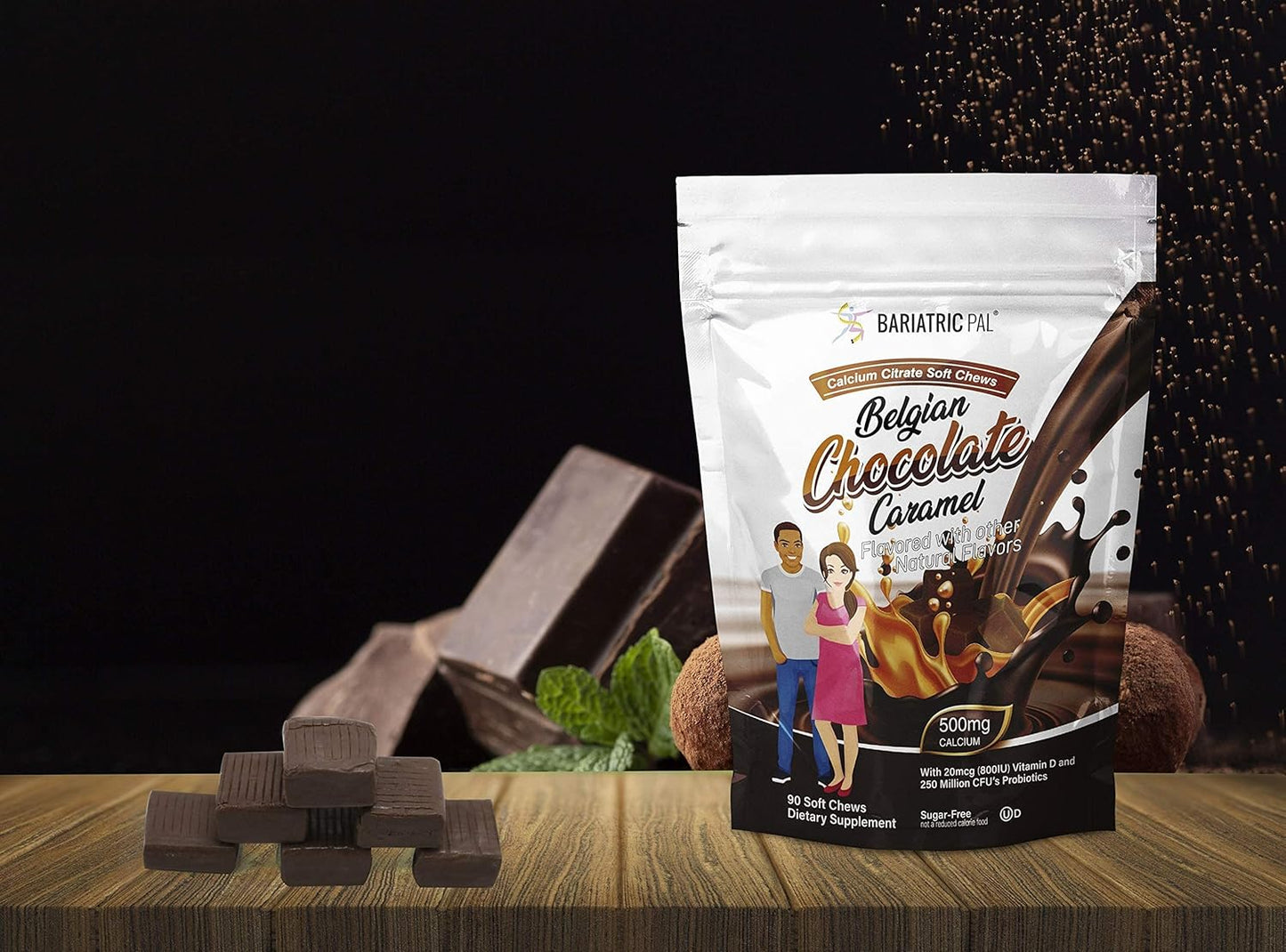 BariatricPal 30-Day Vitamin Bundle: Multivitamin Chewable with Iron + Calcium Citrate Soft Chews with Probiotics