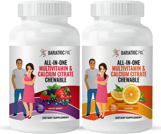 BariatricPal All-in-ONE Chewable Multivitamin Variety Pack with Calcium Citrate & Iron