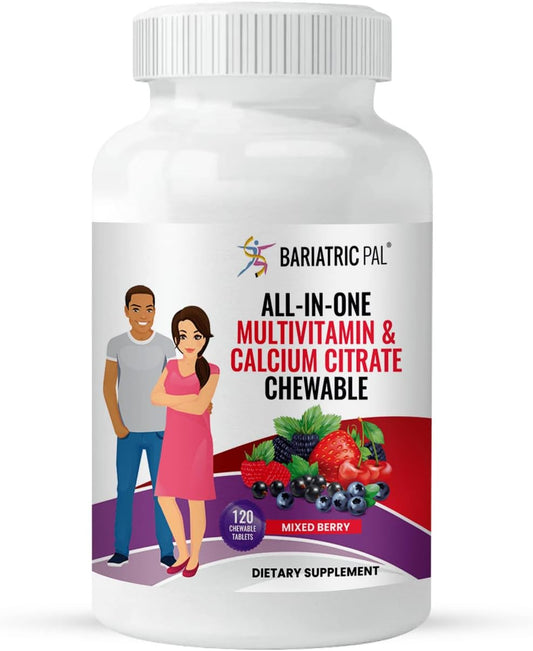 BariatricPal Mixed Berry Chewable Multivitamin with Calcium Citrate & Iron - 30-Day Supply