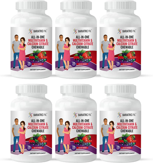 BariatricPal Mixed Berry Chewable Multivitamin with Calcium Citrate & Iron - 180-Day Supply