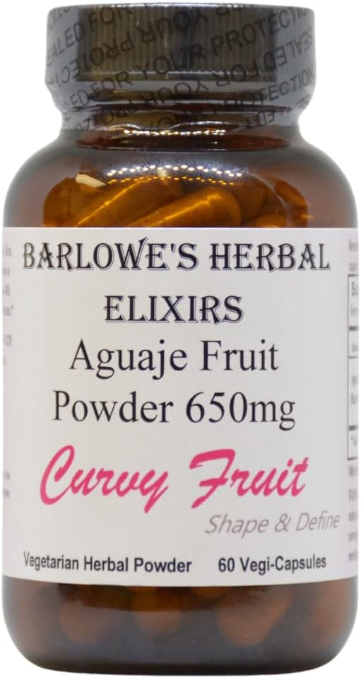 Barlowe's Herbal Elixirs Aguaje Capsules - Natural Curves Enhancer for Breast & Butt Enhancement
