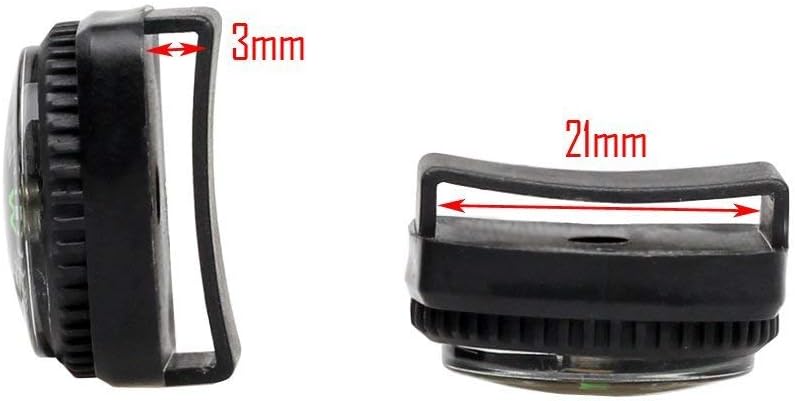 bayite 4" Ferro Rod Kit with Striker and 10 Pack Button Compass - Fire Starter for Survival Gear