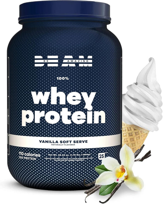 Be Amazing Whey Protein Isolate Powder - Gluten & Soy-Free Muscle Support Shake with Digestive Enzymes - Fruity Cereal Flavor - 25 Servings