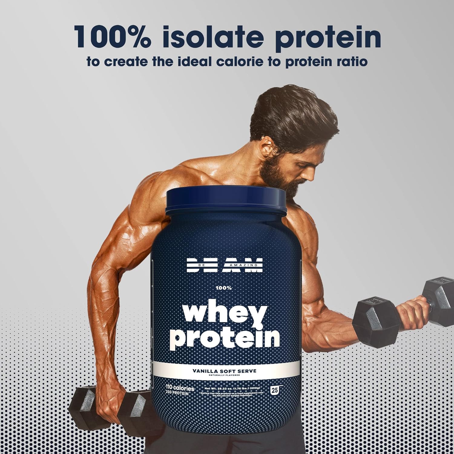 Be Amazing Whey Protein Isolate Powder - Gluten & Soy-Free Muscle Support Shake with Digestive Enzymes - Fruity Cereal Flavor - 25 Servings
