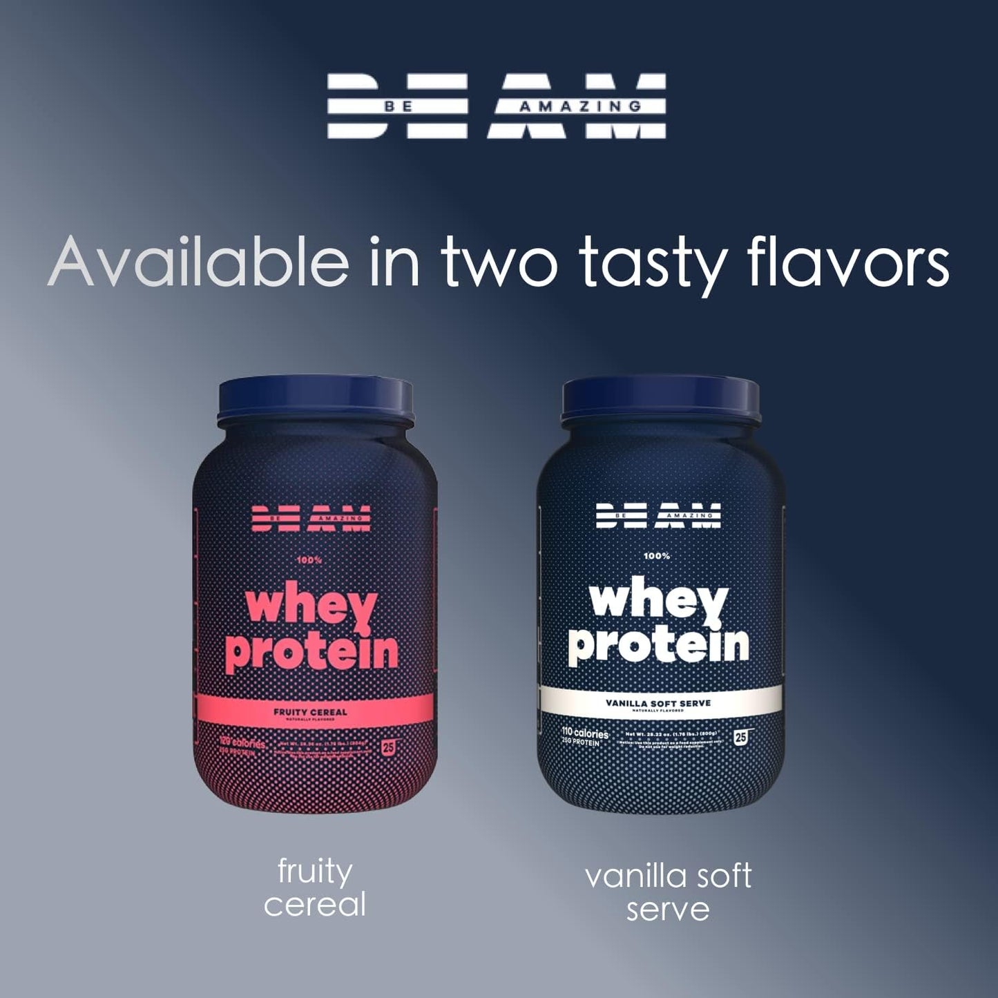 Be Amazing Whey Protein Isolate Powder - Gluten & Soy-Free Muscle Support Shake with Digestive Enzymes - Fruity Cereal Flavor - 25 Servings