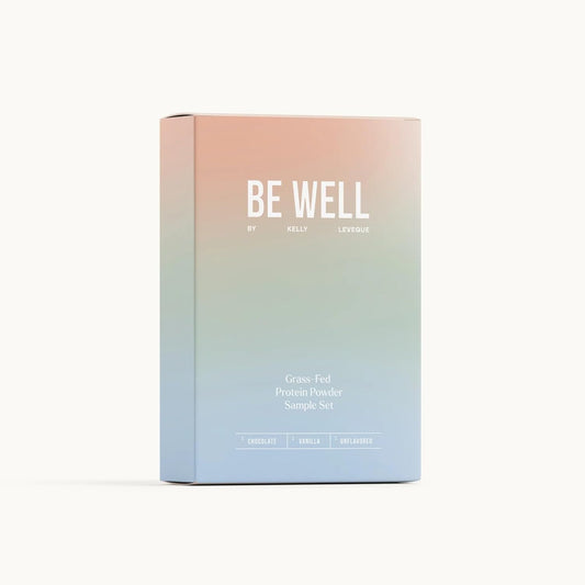 Be Well by Kelly LeVeque Grass-Fed Beef Protein Powder Sample Pack - Paleo & Keto Friendly, Dairy & Gluten-Free - Low Carb with BCAAs & Collagen - 3 Servings