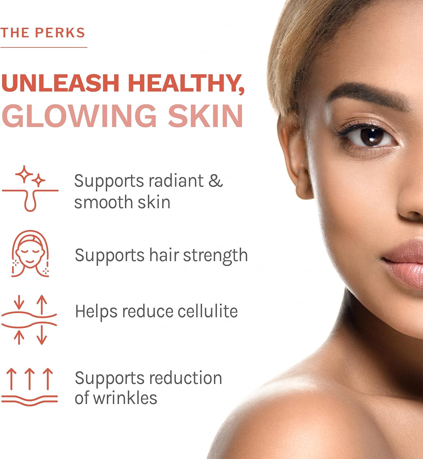 Beauty Collagen Replenish Powder with Hyaluronic Acid & Vitamin C - No-Taste Formula for Skin, Hair, & Cellulite - Easy Mix in Liquid or Smoothie - 2.75 oz
