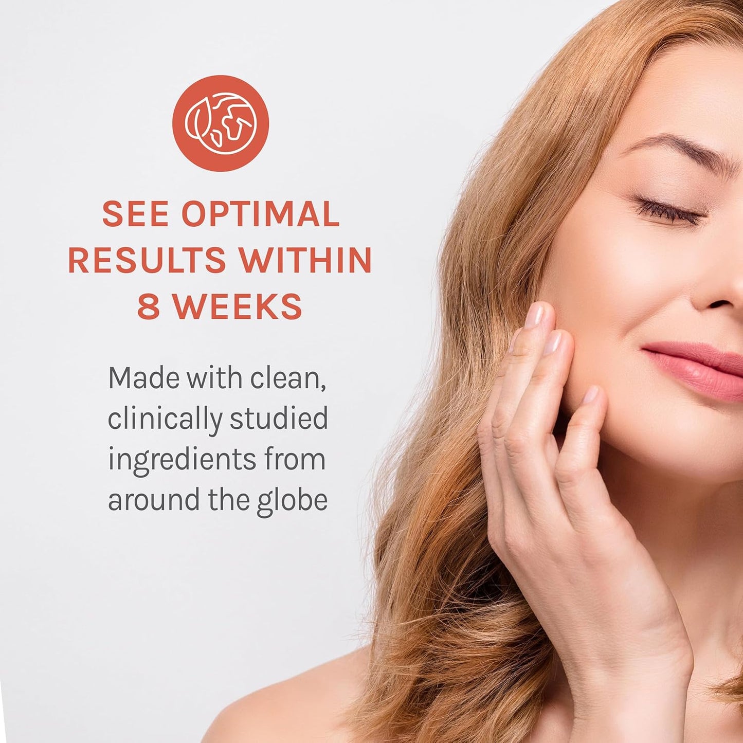 Beauty Collagen Replenish Powder with Hyaluronic Acid & Vitamin C - No-Taste Formula for Skin, Hair, & Cellulite - Easy Mix in Liquid or Smoothie - 2.75 oz