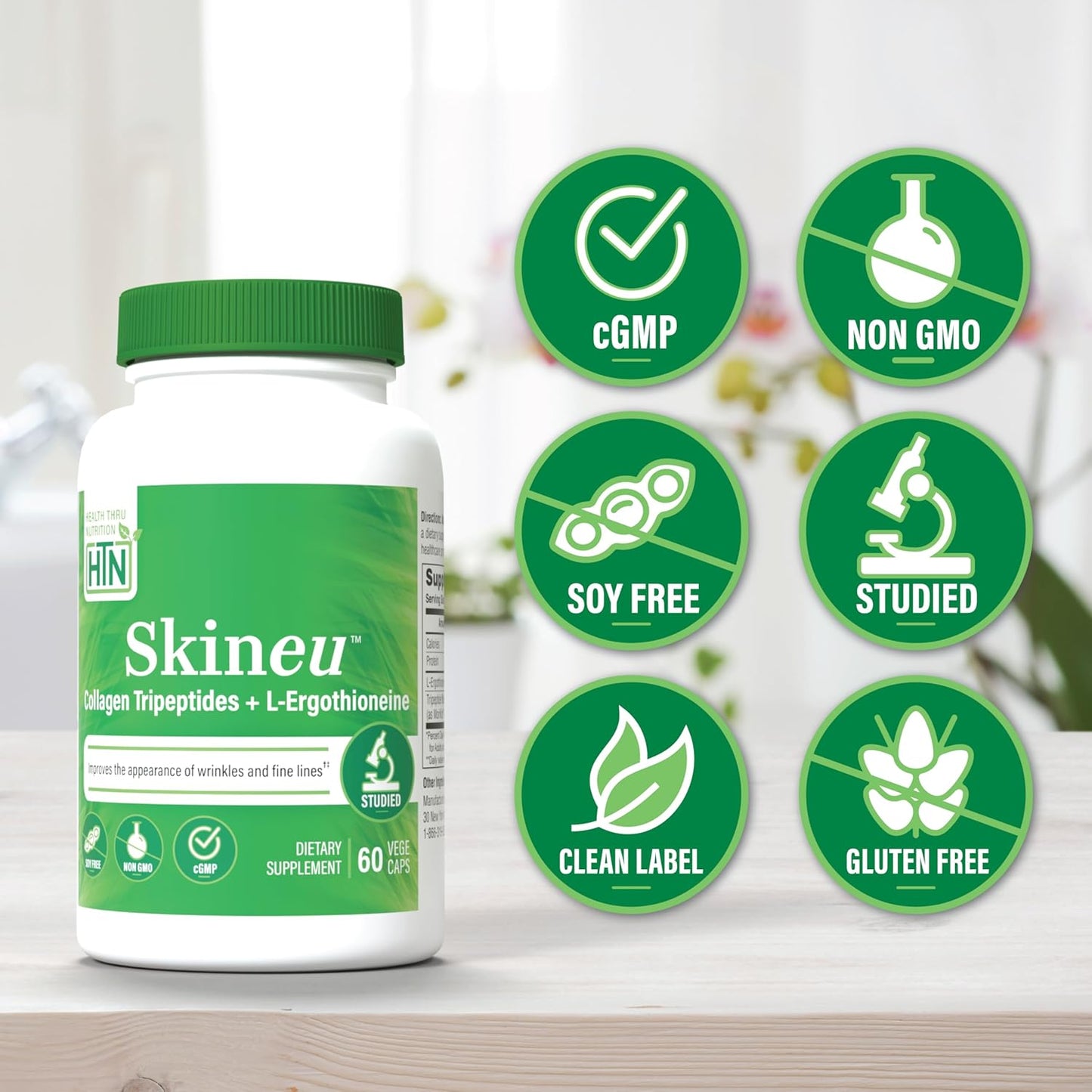 Beauty from Within Booster Pack: Skineu Probiotics, Collagen, and Vegan Biotin for Healthier Skin
