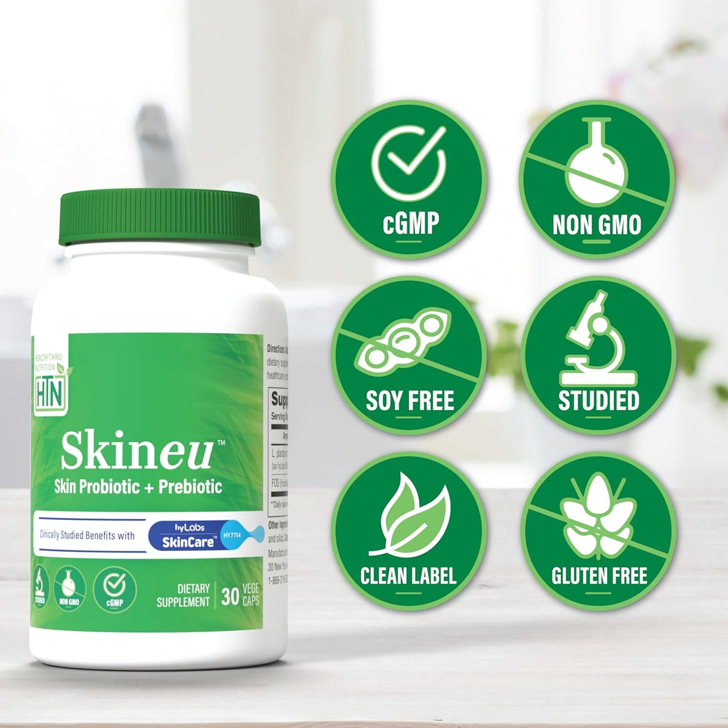 Beauty from Within Booster Pack: Skineu Probiotics, Collagen, and Vegan Biotin for Healthier Skin