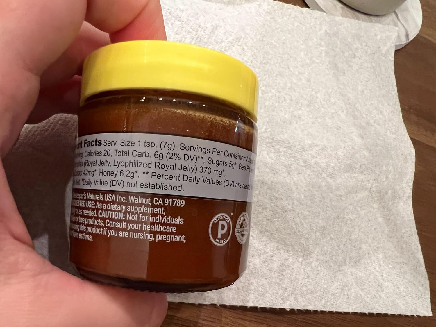 Beekeeper's Naturals Superfood Honey with Bee Pollen, Royal Jelly, Propolis - Boost Energy, Immunity, Mental Focus, Performance - 4.4 oz