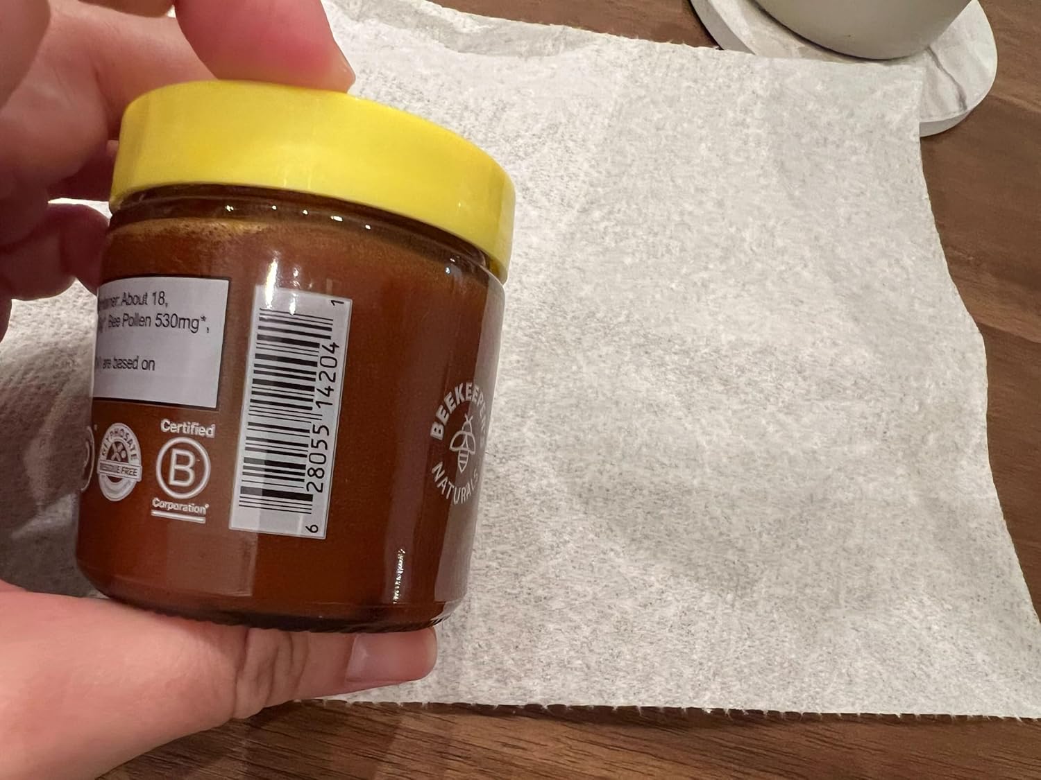 Beekeeper's Naturals Superfood Honey with Bee Pollen, Royal Jelly, Propolis - Boost Energy, Immunity, Mental Focus, Performance - 4.4 oz