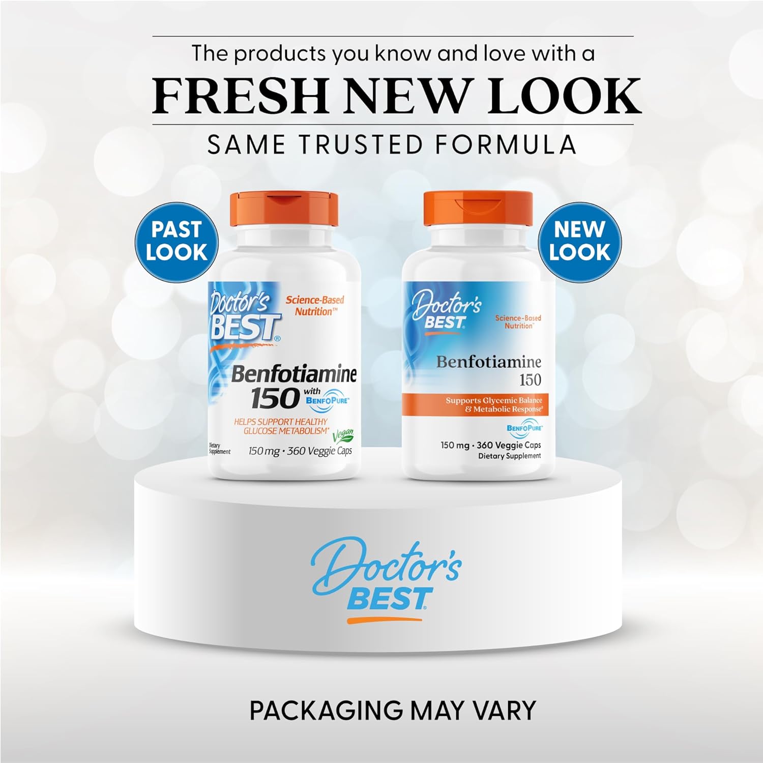 Benfotiamine 150 with BenfoPure for Glucose Metabolism Support - Non-GMO, Vegan, Gluten Free - 360 Veggie Caps, 150 mg