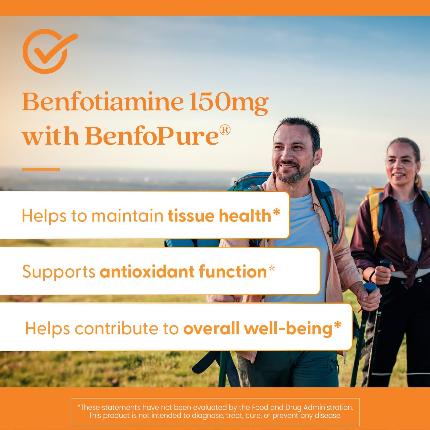 Benfotiamine 150 with BenfoPure for Glucose Metabolism Support - Non-GMO, Vegan, Gluten Free - 360 Veggie Caps, 150 mg